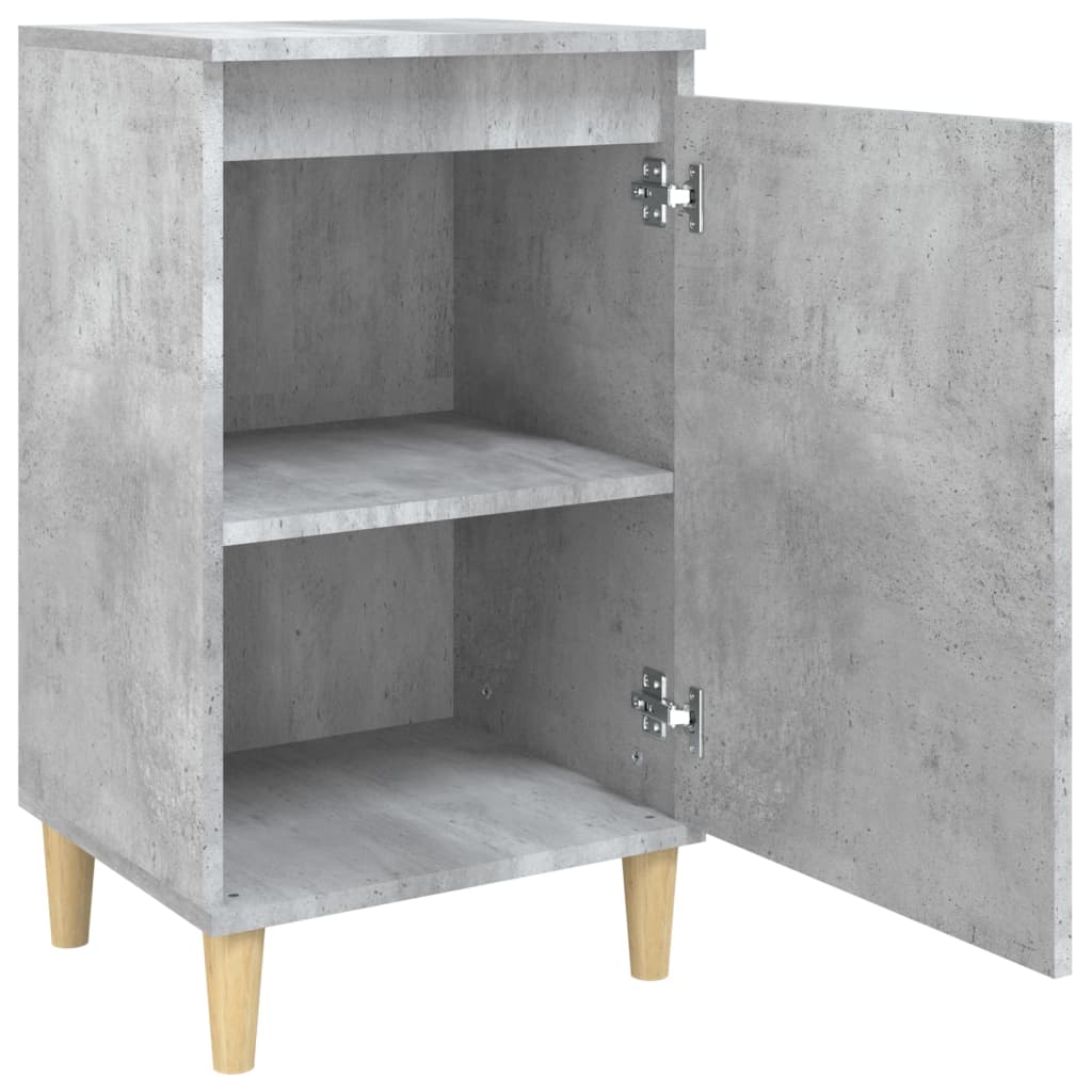 Noční stolek betonově šedý 40 x 35 x 70 cm kompozitní dřevo