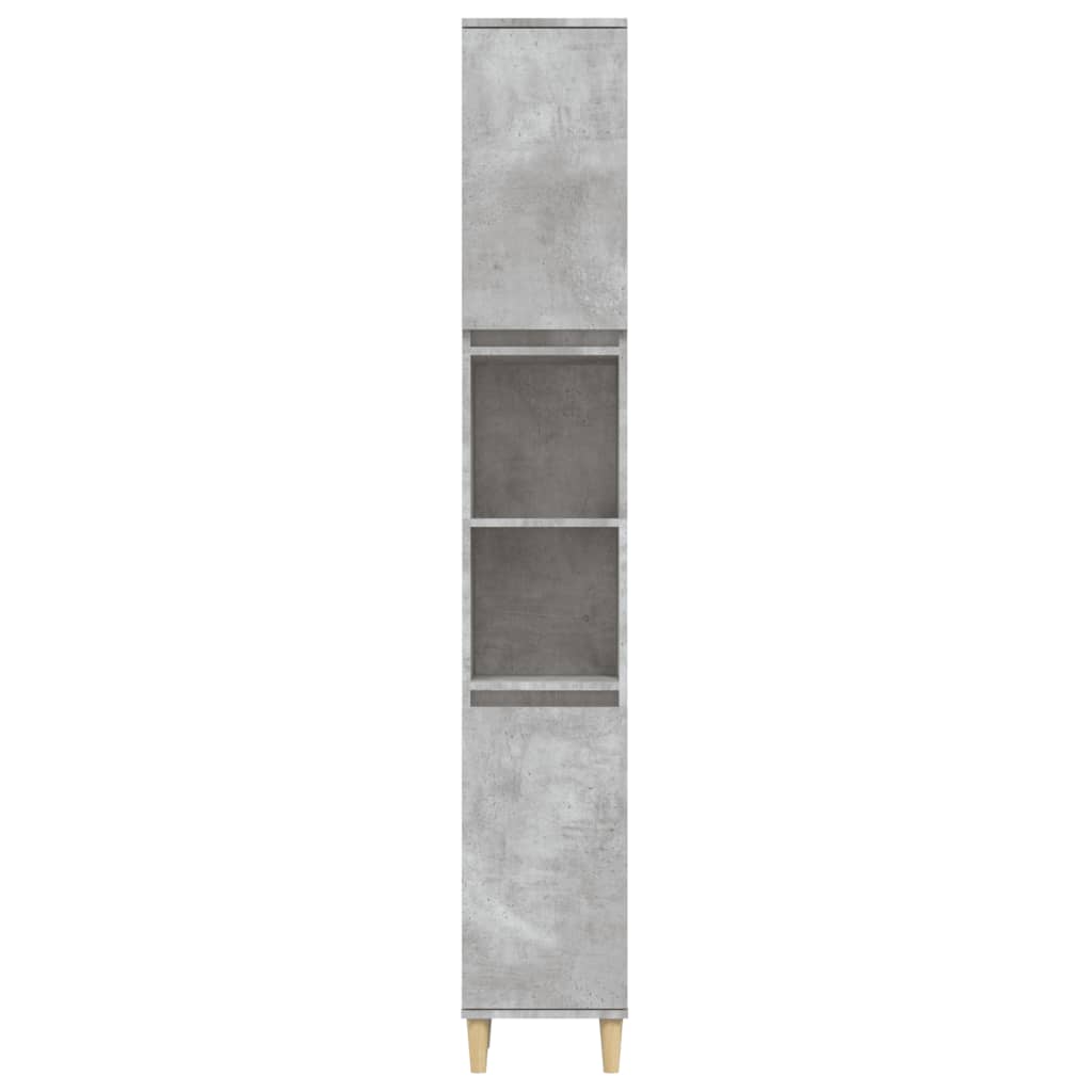 Koupelnová skříňka betonově šedá 30x30x190 cm kompozitní dřevo