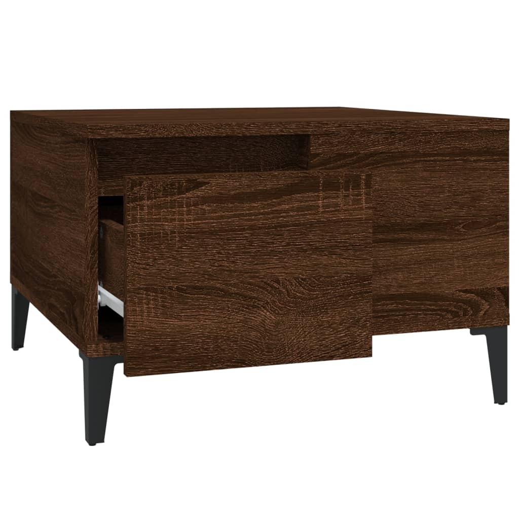 Konferenční stolek hnědý dub 55 x 55 x 36,5 cm kompozitní dřevo