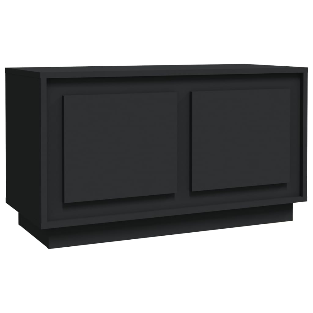 TV skříňka černá 80 x 35 x 45 cm kompozitní dřevo