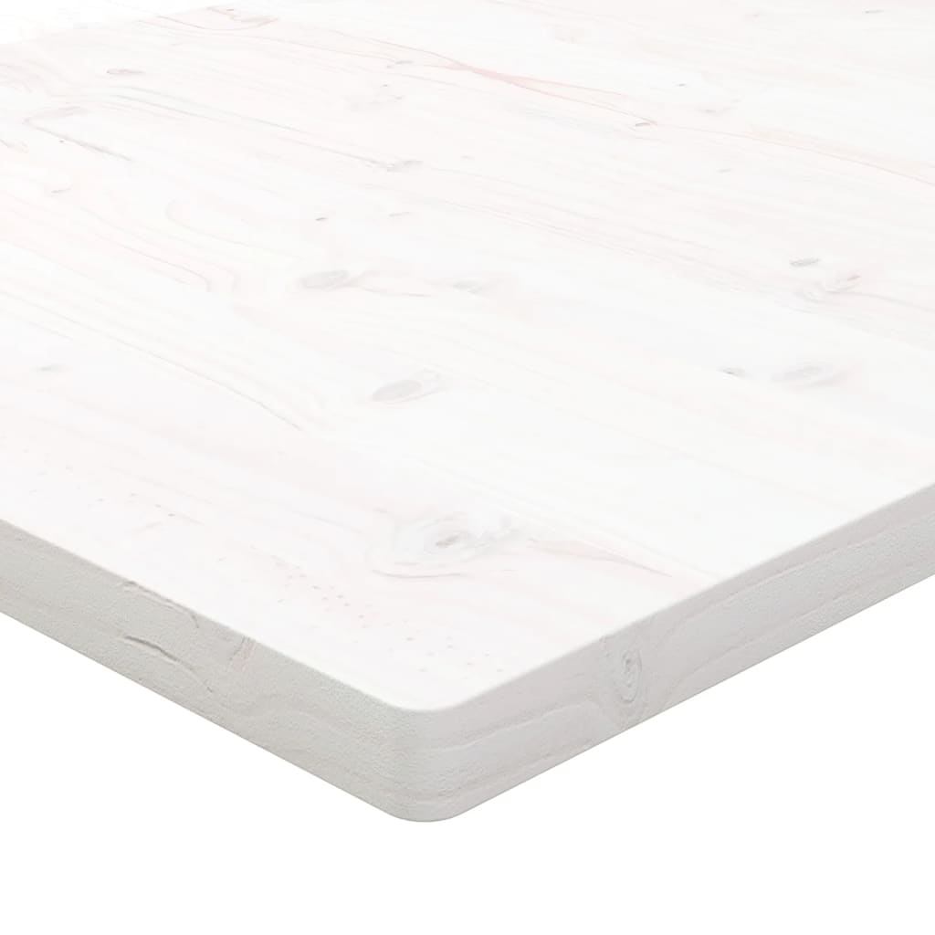 Deska psacího stolu bílá 100 x 50 x 2,5 cm masivní borové dřevo
