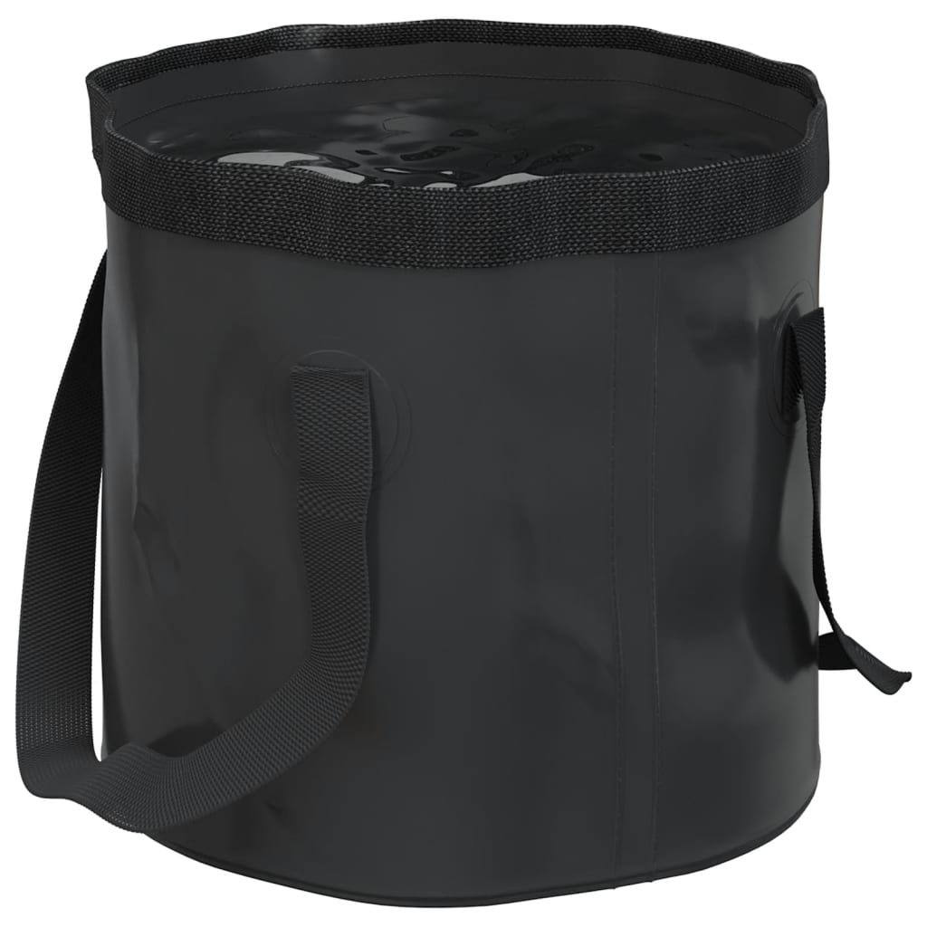 Skládací kbelíky 2 ks černé 20 l PVC