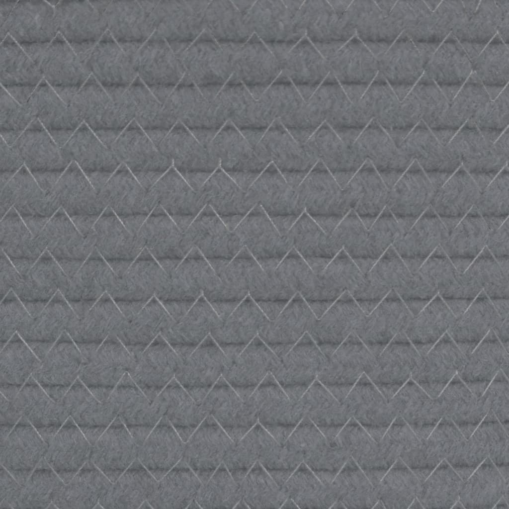 Úložné koše 2 ks šedé a bílé Ø 28 x 28 cm bavlna