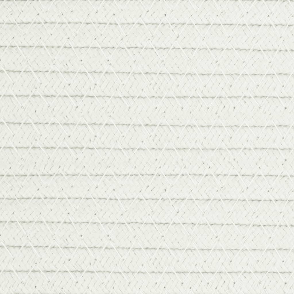 Úložné koše 2 ks šedé a bílé Ø 28 x 28 cm bavlna