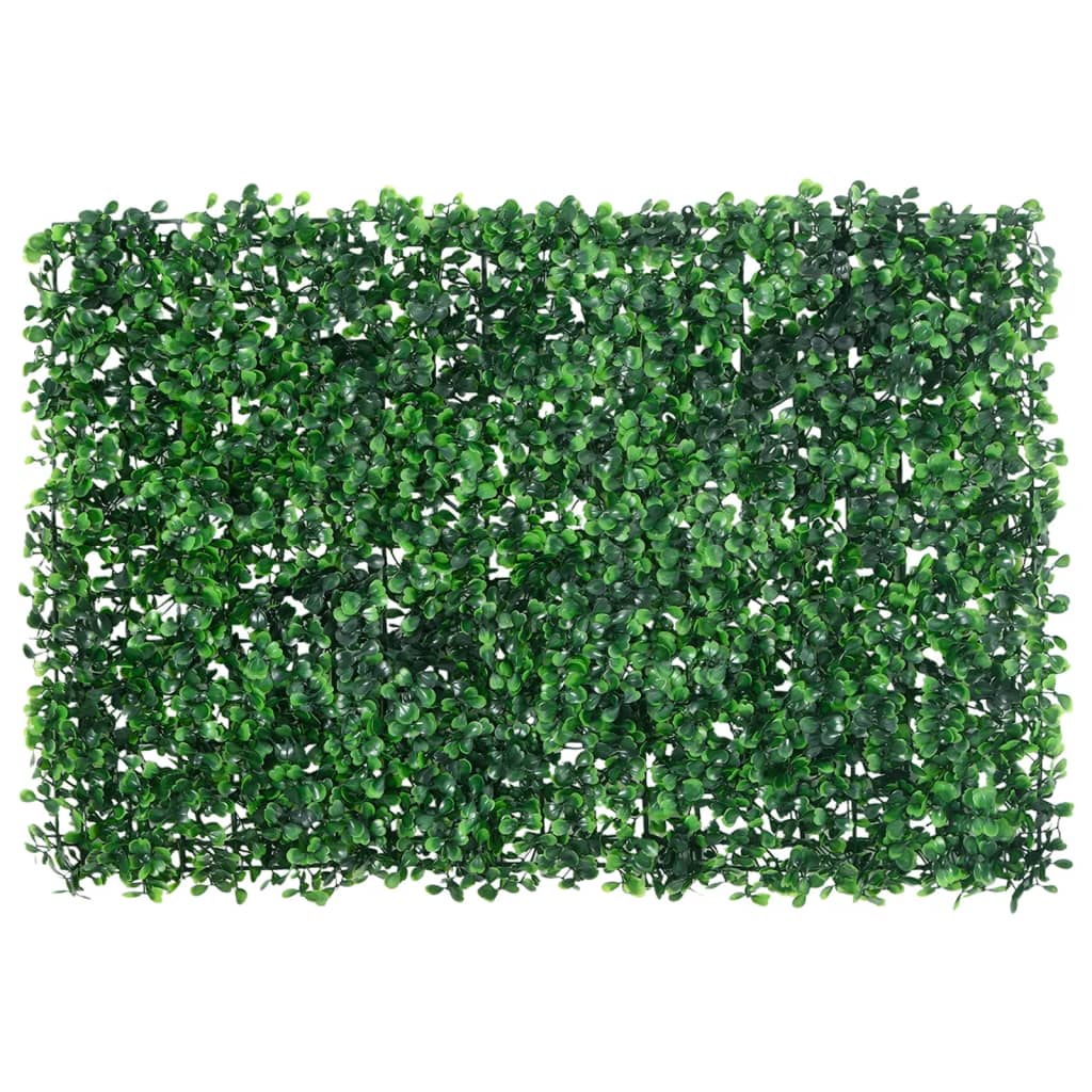  vidaXL Umělý plot z listnatého keře 24 ks zelený 40 x 60 cm